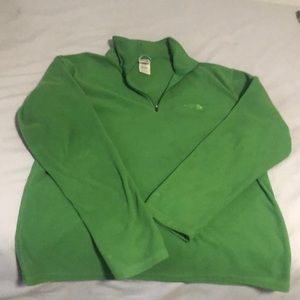 Men’s fleece quart zip north face pullover